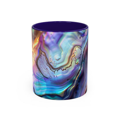 Colorful Mugs, New Zealand Paua Abalone Shell Inspired Design Mug, Souvenir Mug, Gift for Nature Lovers, Kitchen Decor, Coffee Cup, Tea Mug - Earthbound Pacific