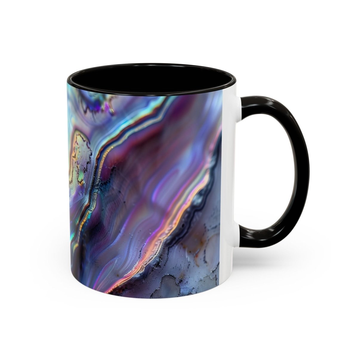 Colorful Mugs, New Zealand Paua Abalone Shell Inspired Design Mug, Souvenir Mug, Gift for Nature Lovers, Kitchen Decor, Coffee Cup, Tea Mug - Earthbound Pacific