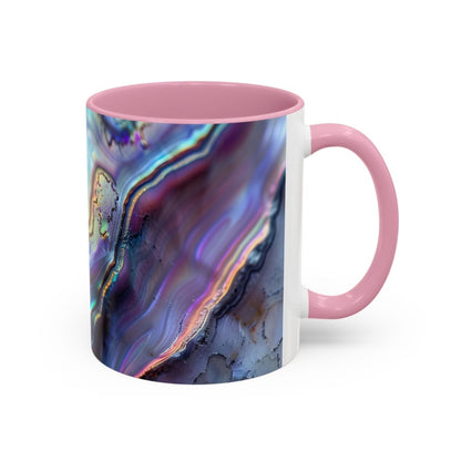 Colorful Mugs, New Zealand Paua Abalone Shell Inspired Design Mug, Souvenir Mug, Gift for Nature Lovers, Kitchen Decor, Coffee Cup, Tea Mug - Earthbound Pacific