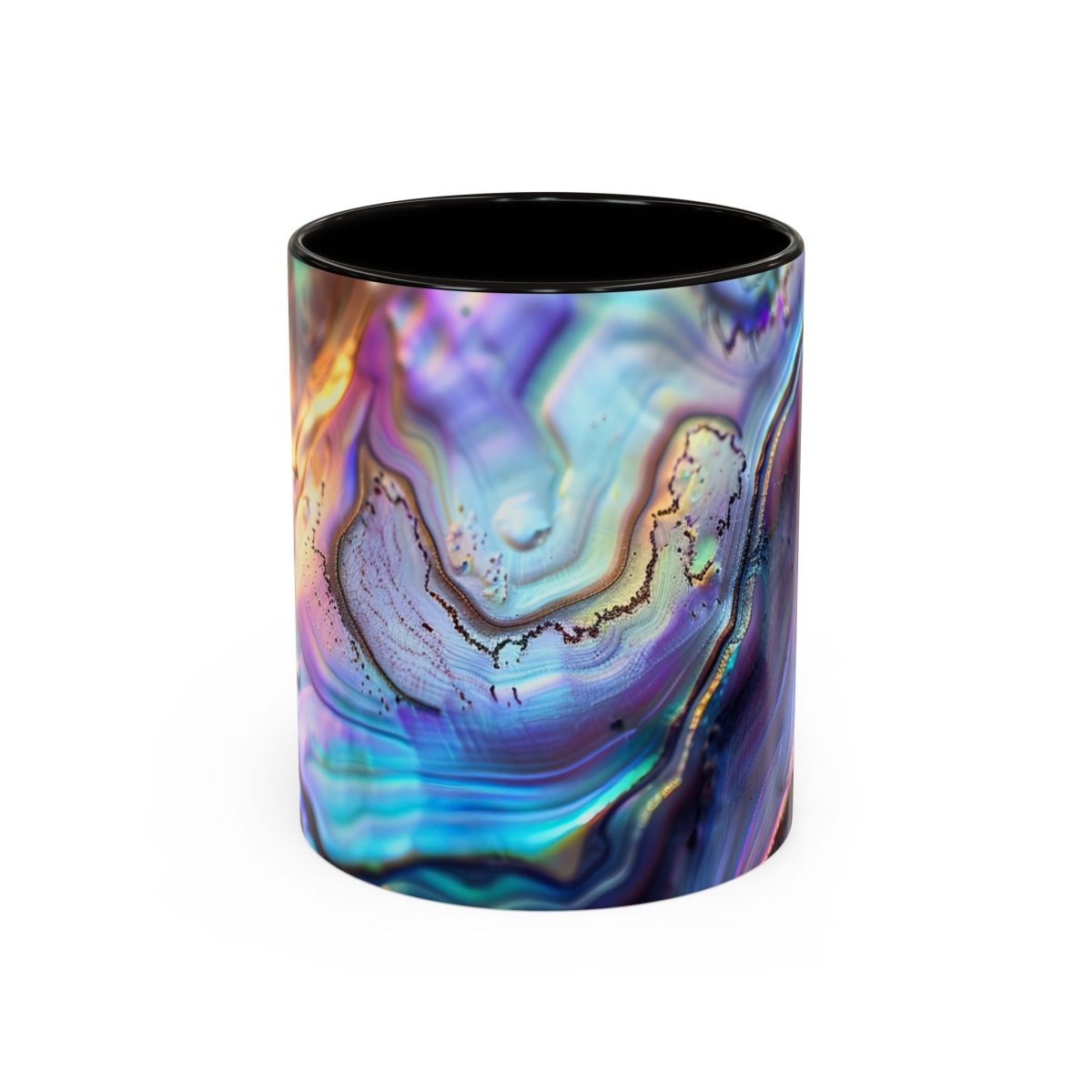 Colorful Mugs, New Zealand Paua Abalone Shell Inspired Design Mug, Souvenir Mug, Gift for Nature Lovers, Kitchen Decor, Coffee Cup, Tea Mug - Earthbound Pacific