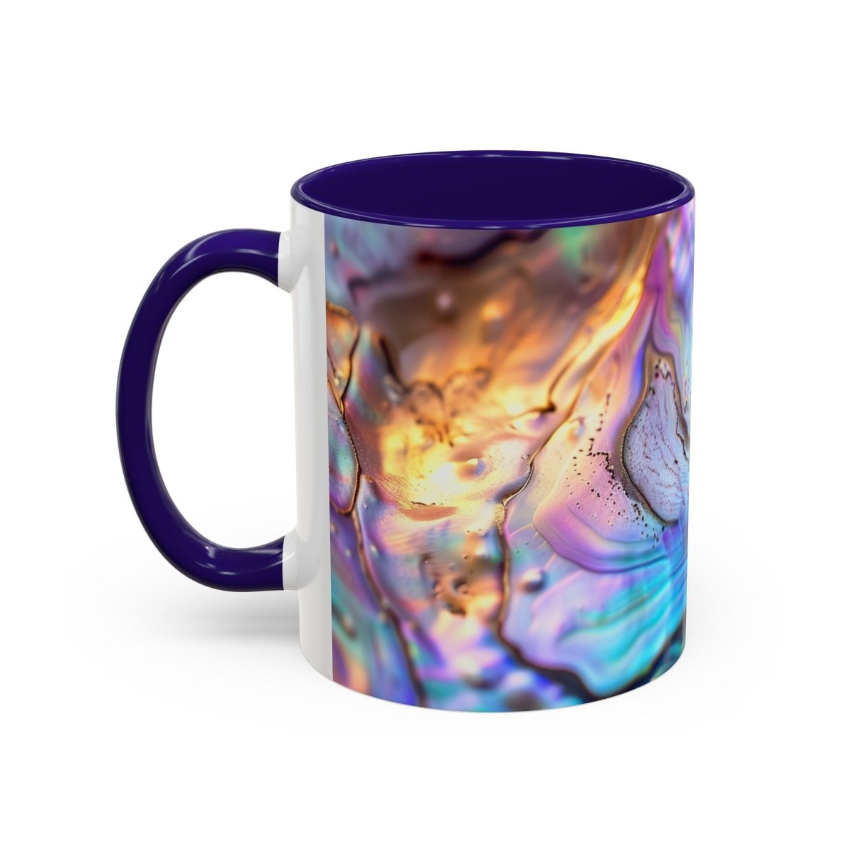 Colorful Mugs, New Zealand Paua Abalone Shell Inspired Design Mug, Souvenir Mug, Gift for Nature Lovers, Kitchen Decor, Coffee Cup, Tea Mug - Earthbound Pacific