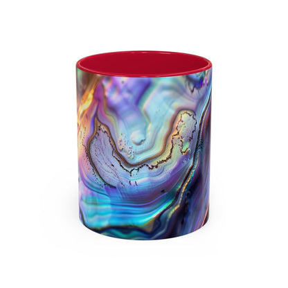 Colorful Mugs, New Zealand Paua Abalone Shell Inspired Design Mug, Souvenir Mug, Gift for Nature Lovers, Kitchen Decor, Coffee Cup, Tea Mug - Earthbound Pacific