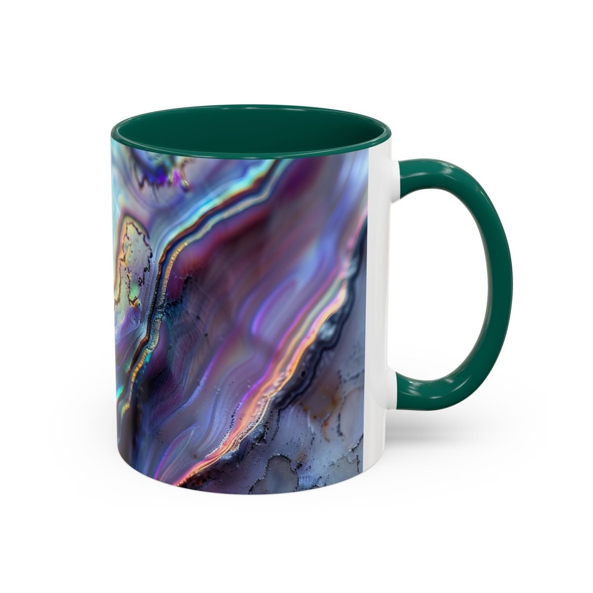 Colorful Mugs, New Zealand Paua Abalone Shell Inspired Design Mug, Souvenir Mug, Gift for Nature Lovers, Kitchen Decor, Coffee Cup, Tea Mug - Earthbound Pacific