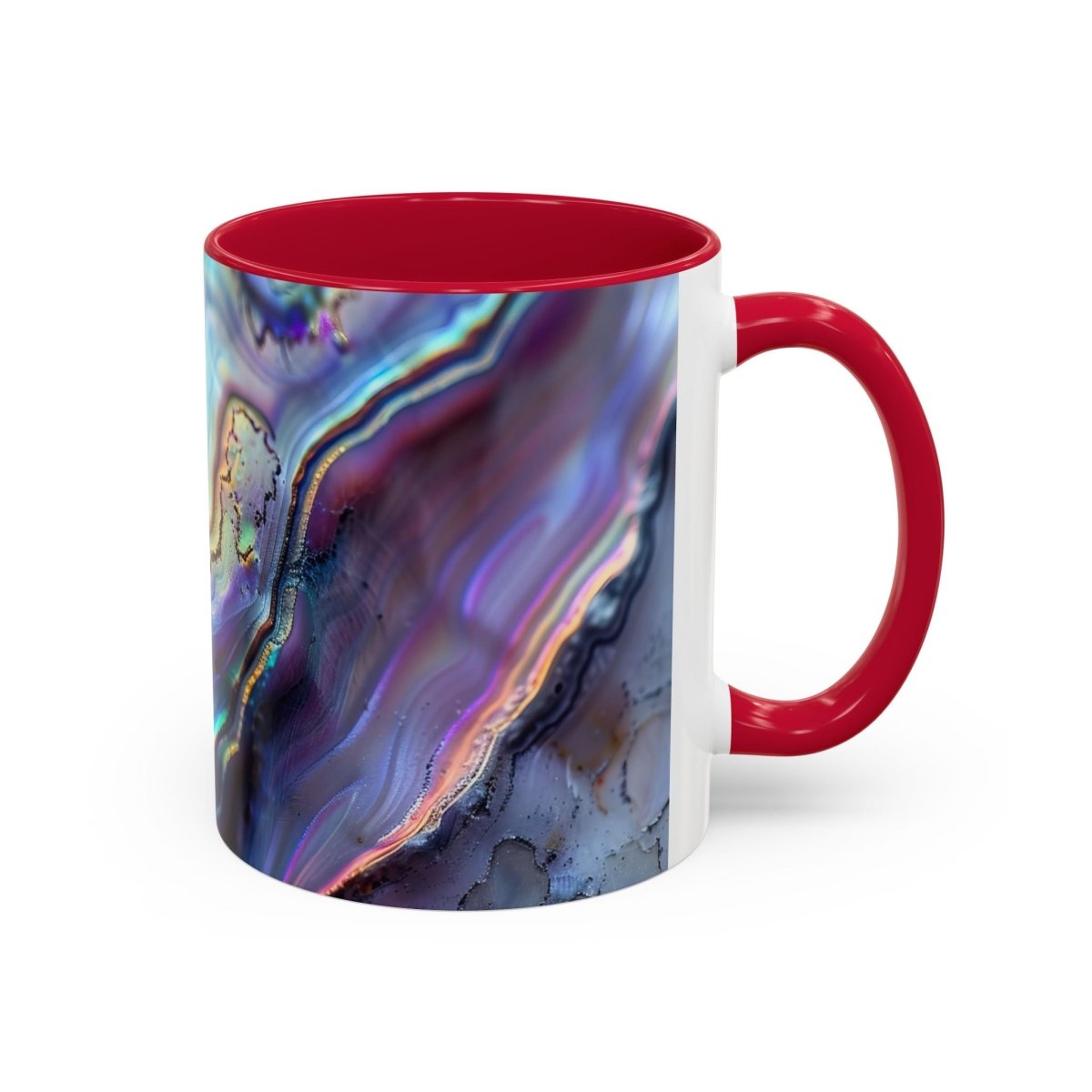 Colorful Mugs, New Zealand Paua Abalone Shell Inspired Design Mug, Souvenir Mug, Gift for Nature Lovers, Kitchen Decor, Coffee Cup, Tea Mug - Earthbound Pacific