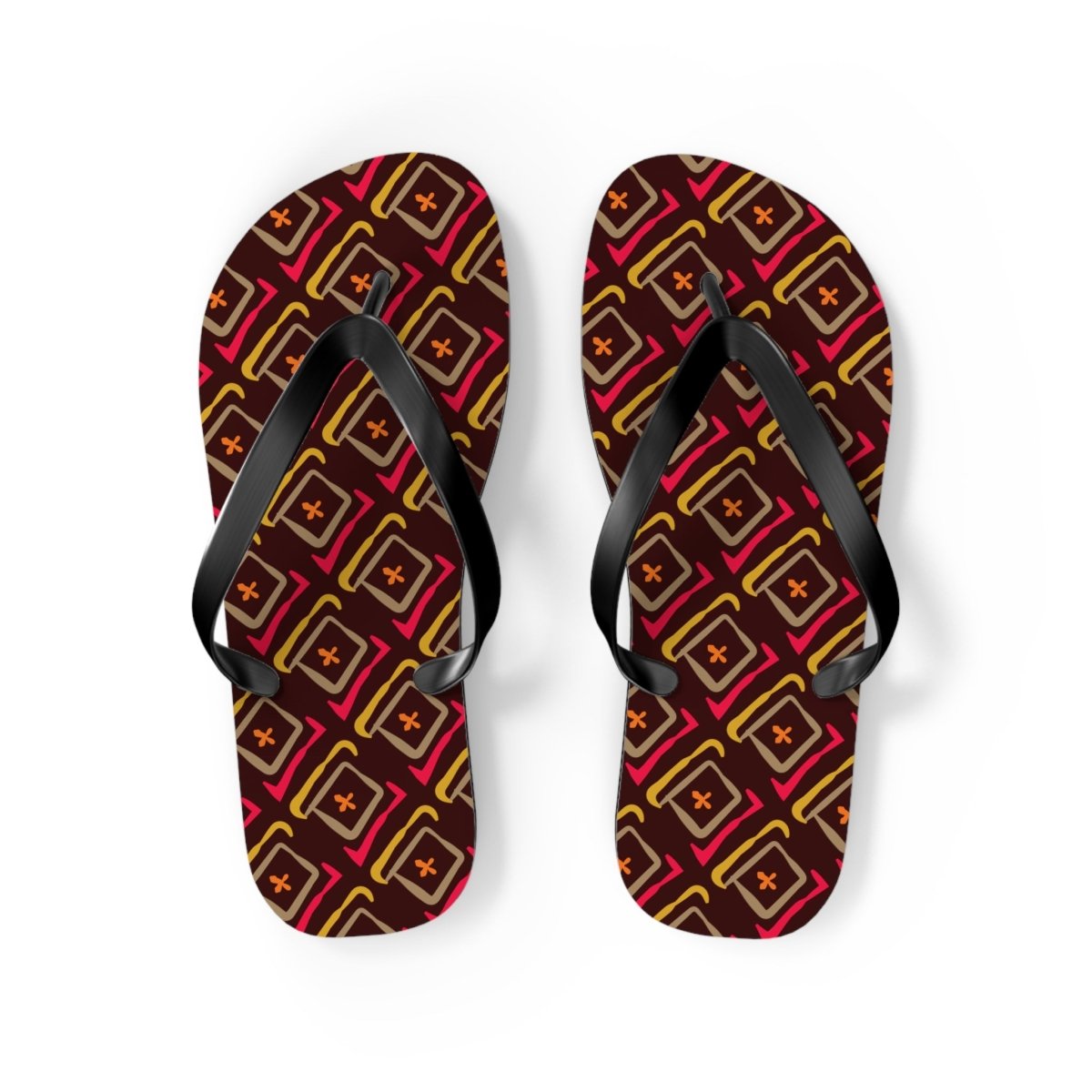 Colorful Patterned Flip Flops 77380997416873000193 Earthbound Pacific