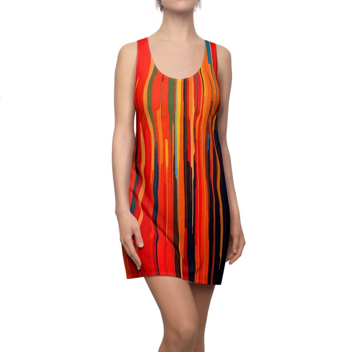 Colorful Striped Racerback Dress - Earthbound Pacific