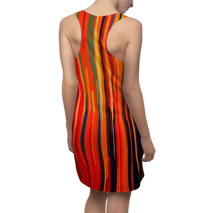 Colorful Striped Racerback Dress - Earthbound Pacific