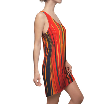 Colorful Striped Racerback Dress - Earthbound Pacific