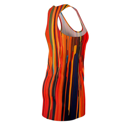 Colorful Striped Racerback Dress - Earthbound Pacific