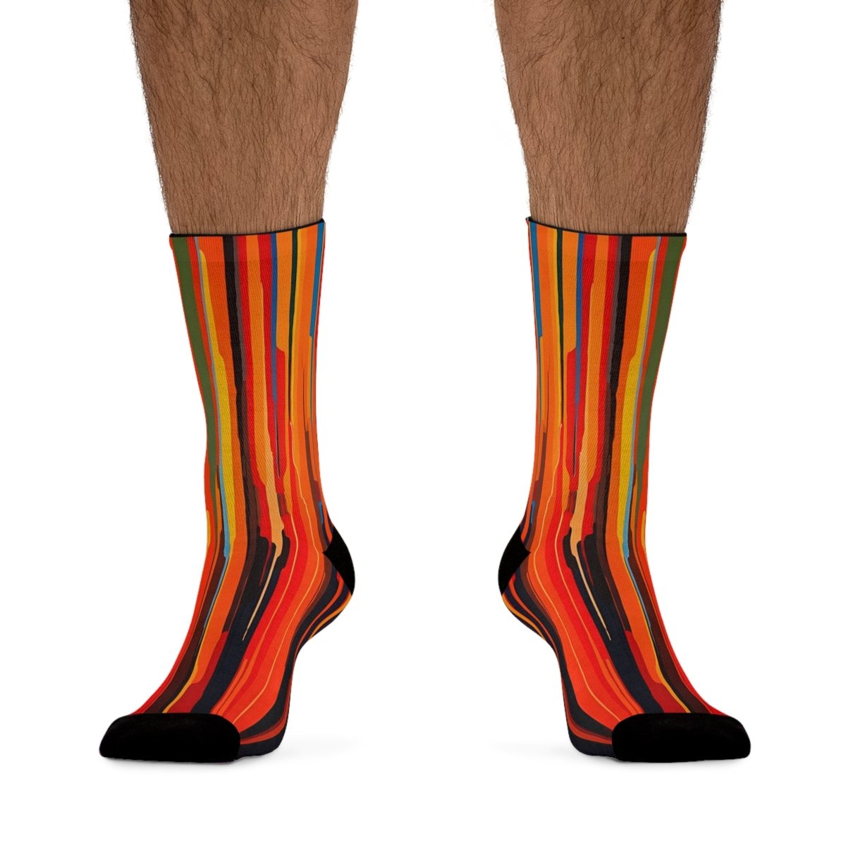 Colorful Striped Womens, Unisex Socks - Earthbound Pacific