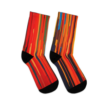 Colorful Striped Womens, Unisex Socks - Earthbound Pacific