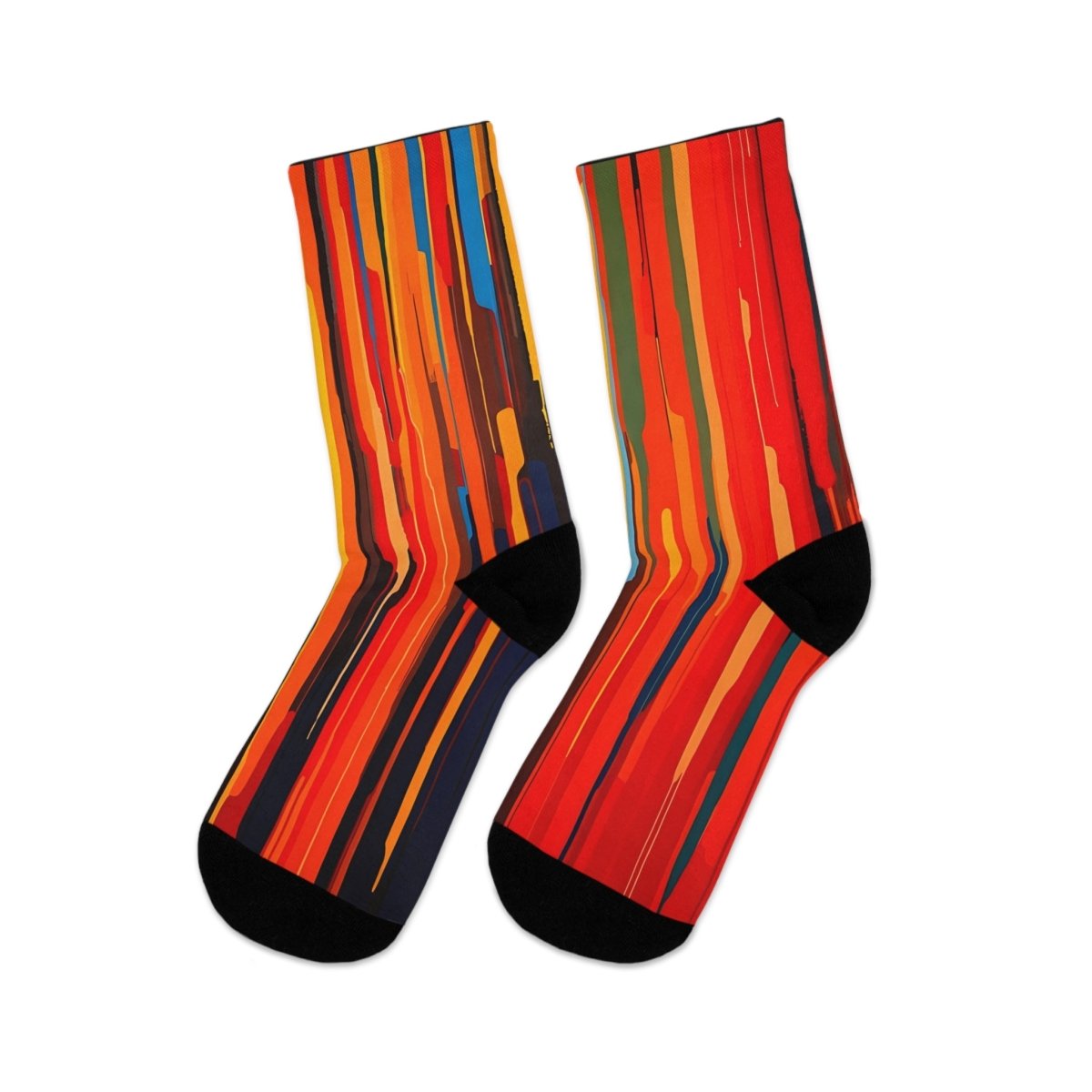 Colorful Striped Womens, Unisex Socks - Earthbound Pacific