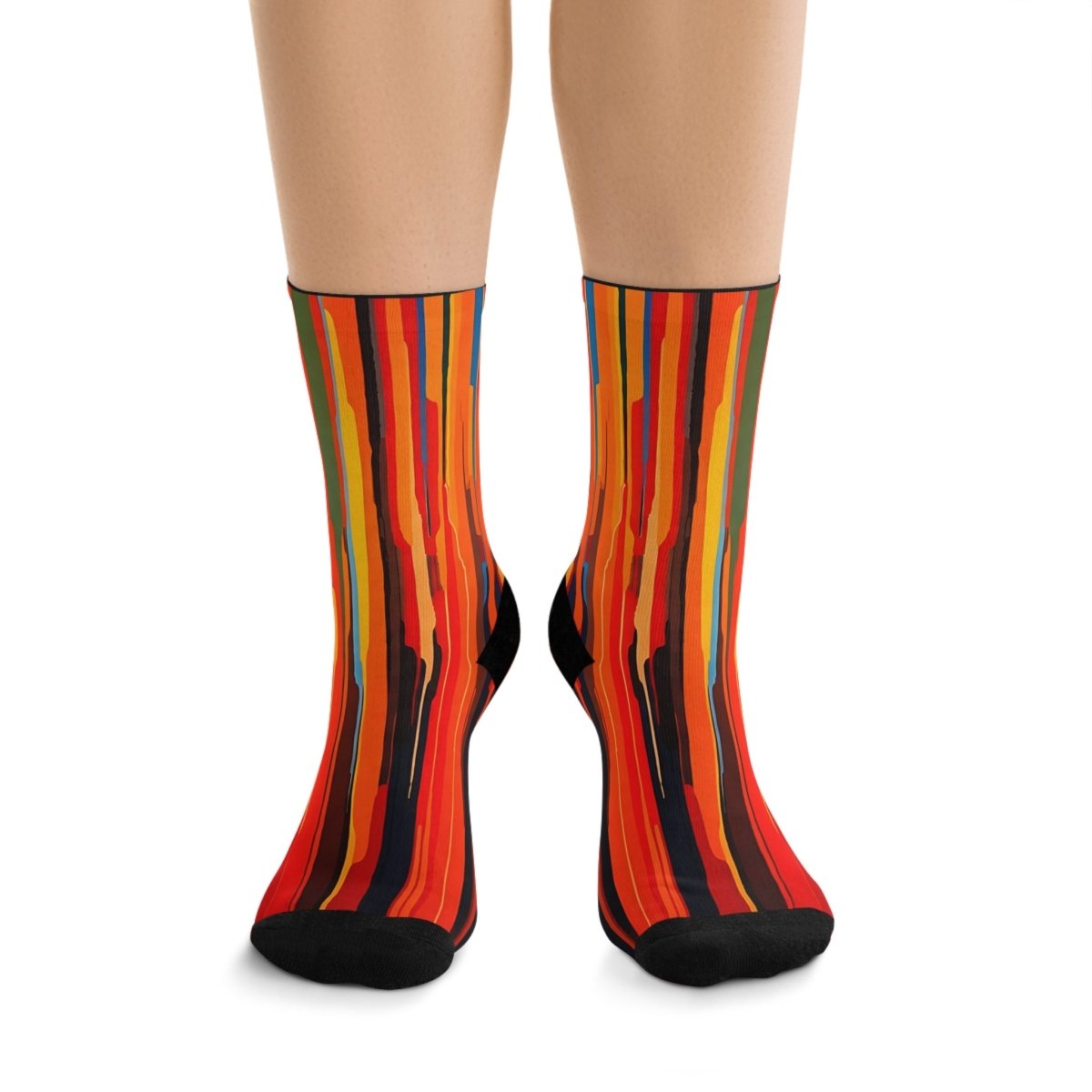 Colorful Striped Womens, Unisex Socks - Earthbound Pacific