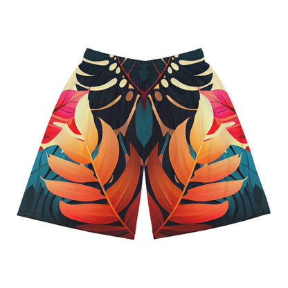 Colorful Tropical Basketball Shorts - Earthbound Pacific