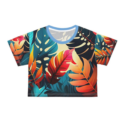 Colorful Tropical Crop Tee - Earthbound Pacific