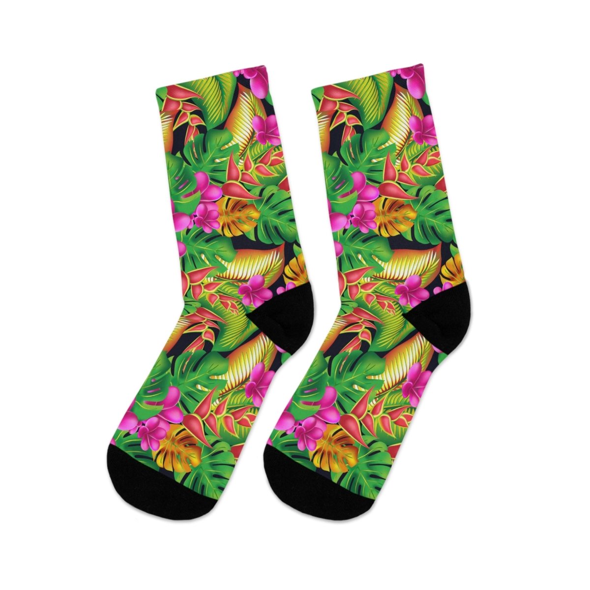 Colorful Tropical Floral Socks | Eco - Friendly 18336183127972189847 Earthbound Pacific