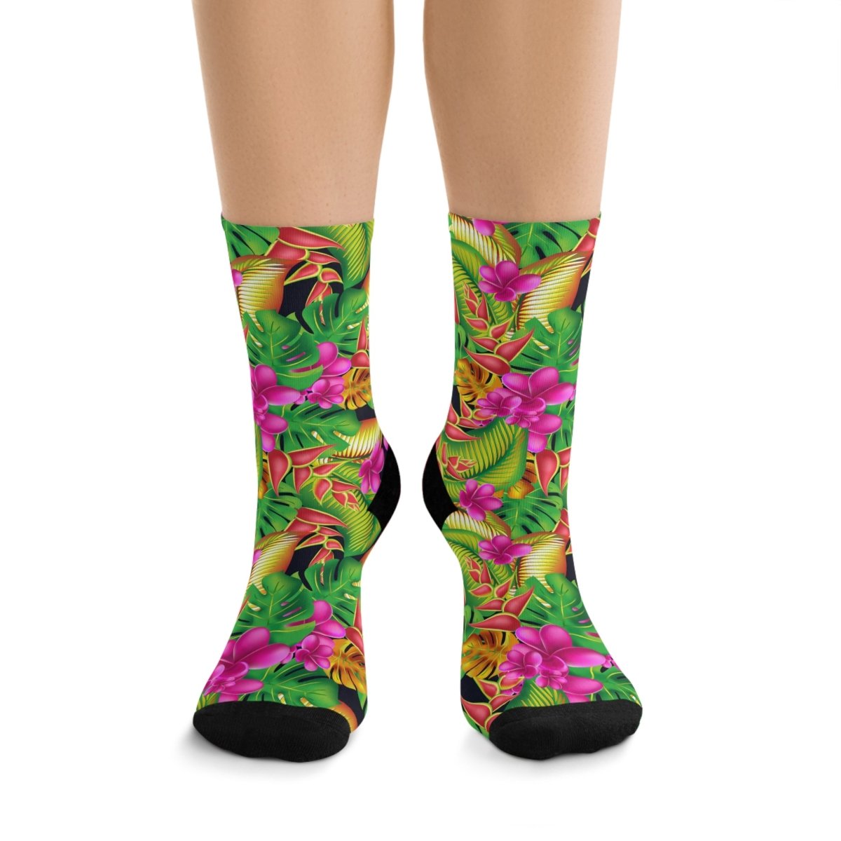 Colorful Tropical Floral Socks | Eco - Friendly 18336183127972189847 Earthbound Pacific