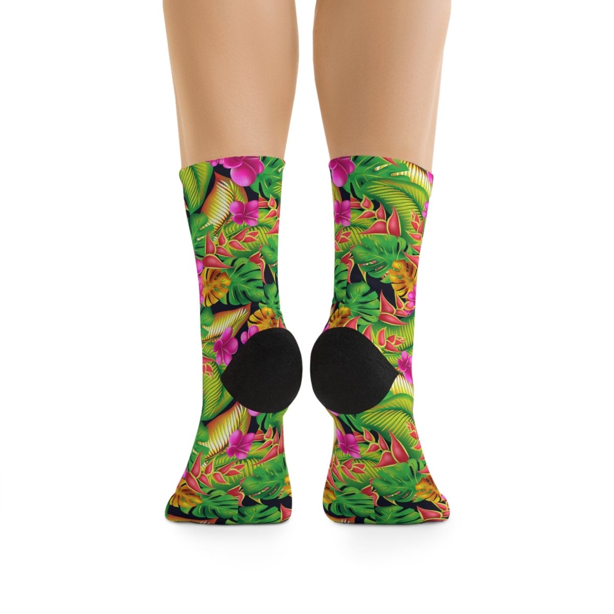 Colorful Tropical Floral Socks | Eco - Friendly 18336183127972189847 Earthbound Pacific