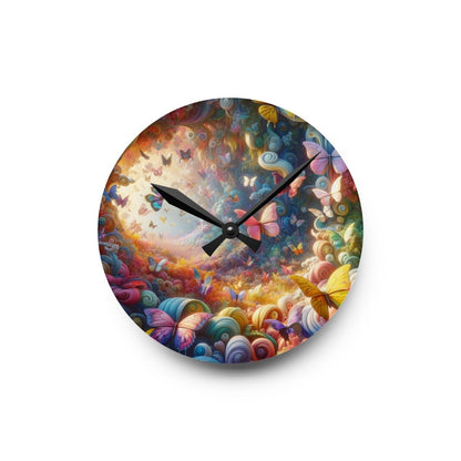 Custom Design Magical Butterflies Wall Clock - Earthbound Pacific