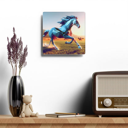 Custom Galloping Horse Wall Clock - Earthbound Pacific