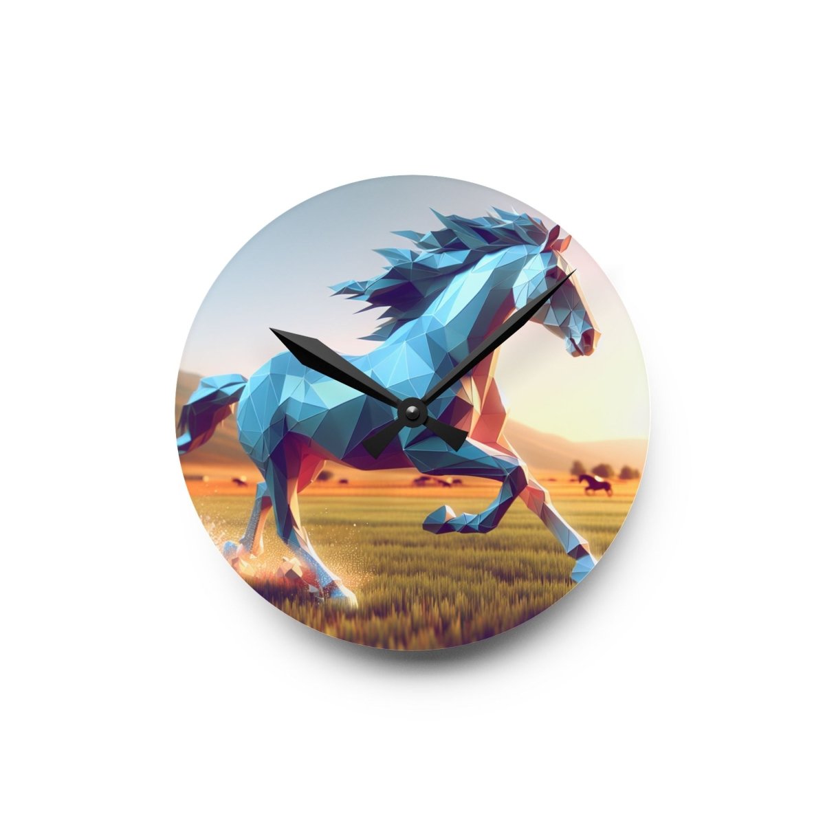 Custom Galloping Horse Wall Clock - Earthbound Pacific