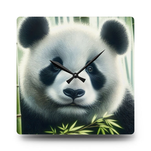 Custom Panda Acrylic Wall Clock - Earthbound Pacific