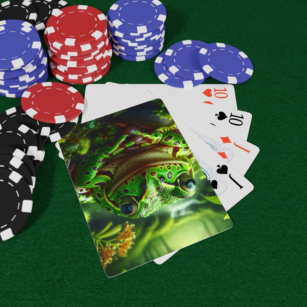 Custom Poker Cards, Personalized Frog Face Playing Deck, Unique Game Night Gift, Funny Animal Card Set, Kids Party Favor, Customized Deck of - Earthbound Pacific