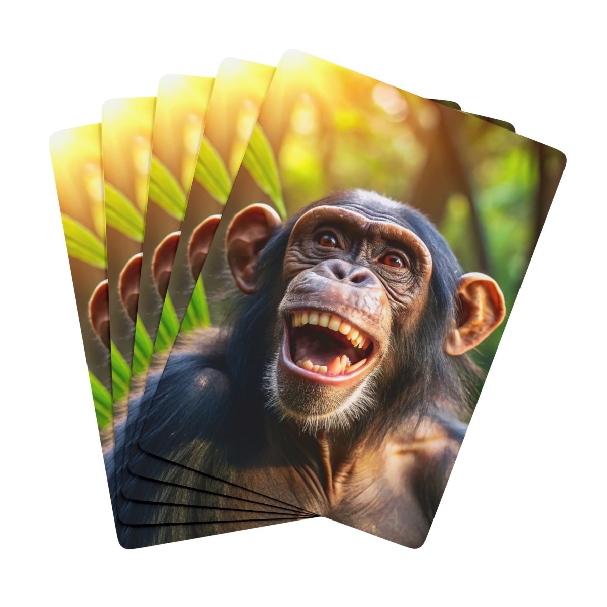 Custom Poker Playing Cards: funny Chimpanzee design, Deck of Cards, Card Game Gift, Playing Card Set, Novelty Playing Cards - Earthbound Pacific