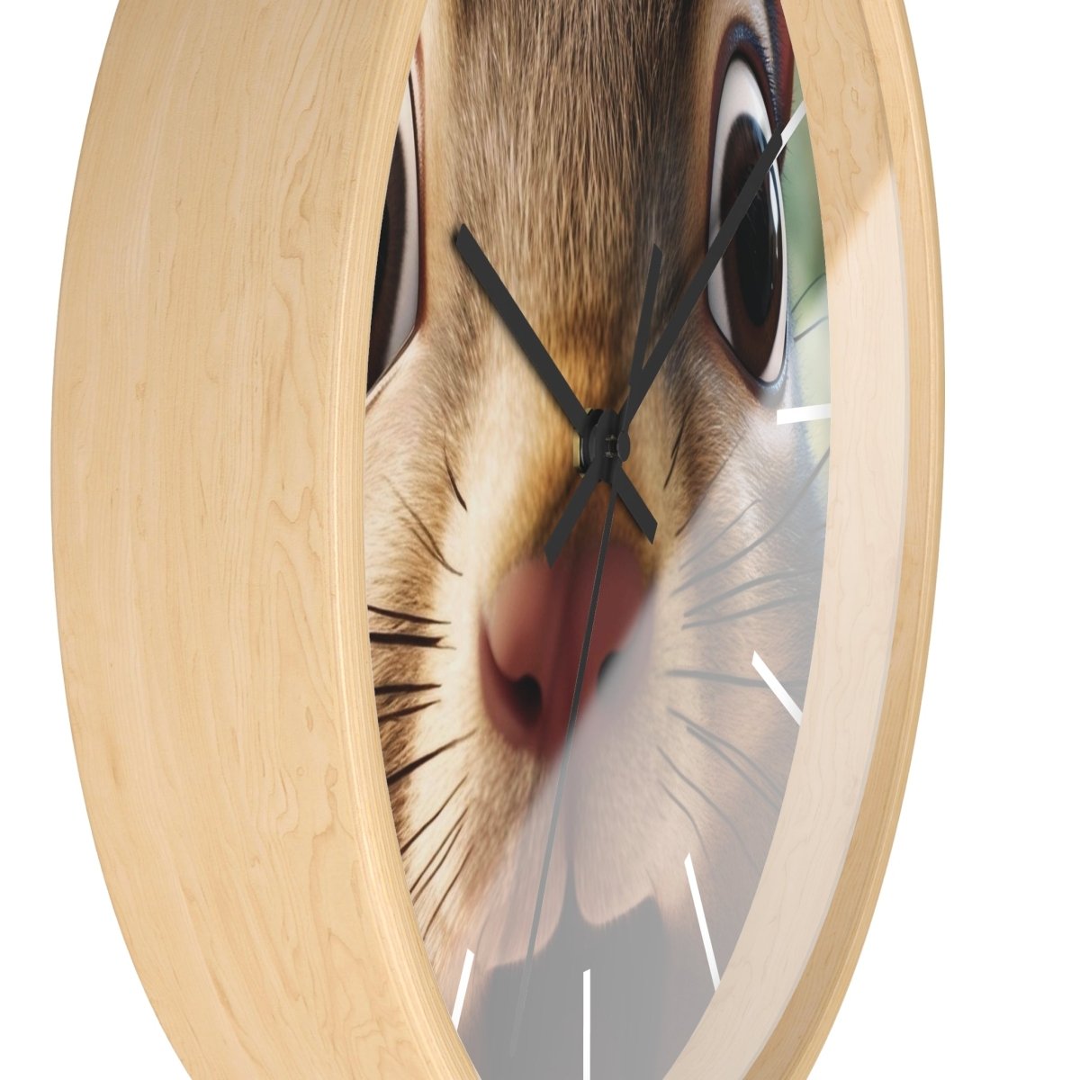 Custom Wall Clock - ChipMunk 'Where's My Nuts' Design - Earthbound Pacific