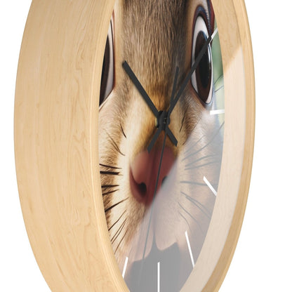 Custom Wall Clock - ChipMunk 'Where's My Nuts' Design - Earthbound Pacific