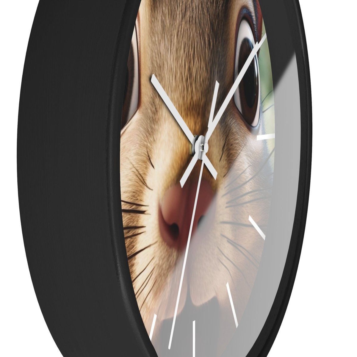 Custom Wall Clock - ChipMunk 'Where's My Nuts' Design - Earthbound Pacific