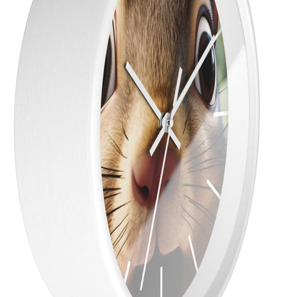 Custom Wall Clock - ChipMunk 'Where's My Nuts' Design - Earthbound Pacific