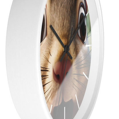 Custom Wall Clock - ChipMunk 'Where's My Nuts' Design - Earthbound Pacific