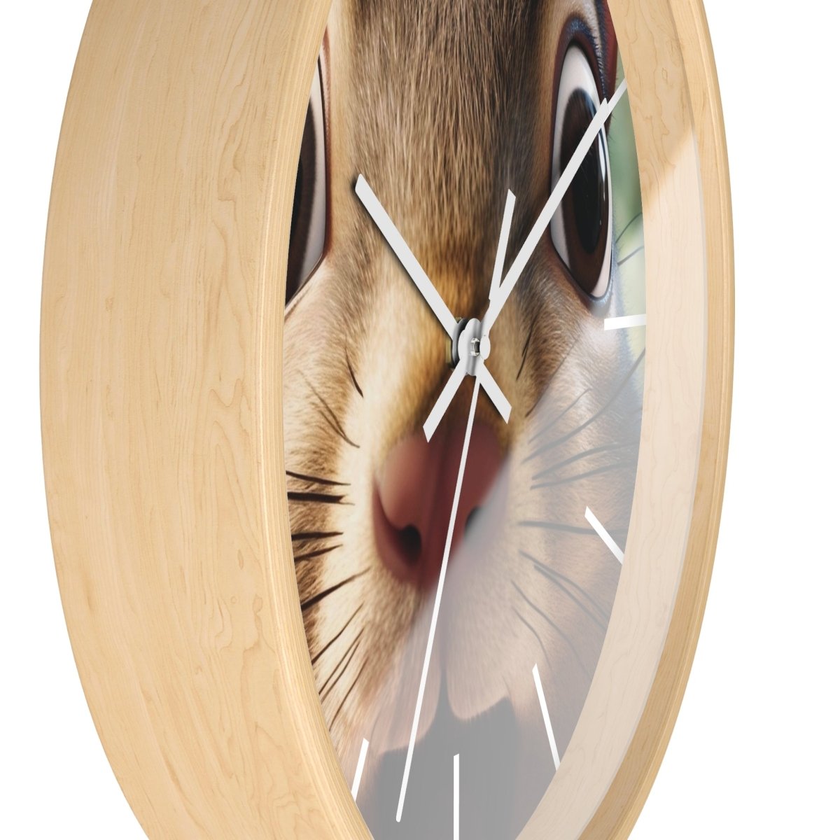 Custom Wall Clock - ChipMunk 'Where's My Nuts' Design - Earthbound Pacific