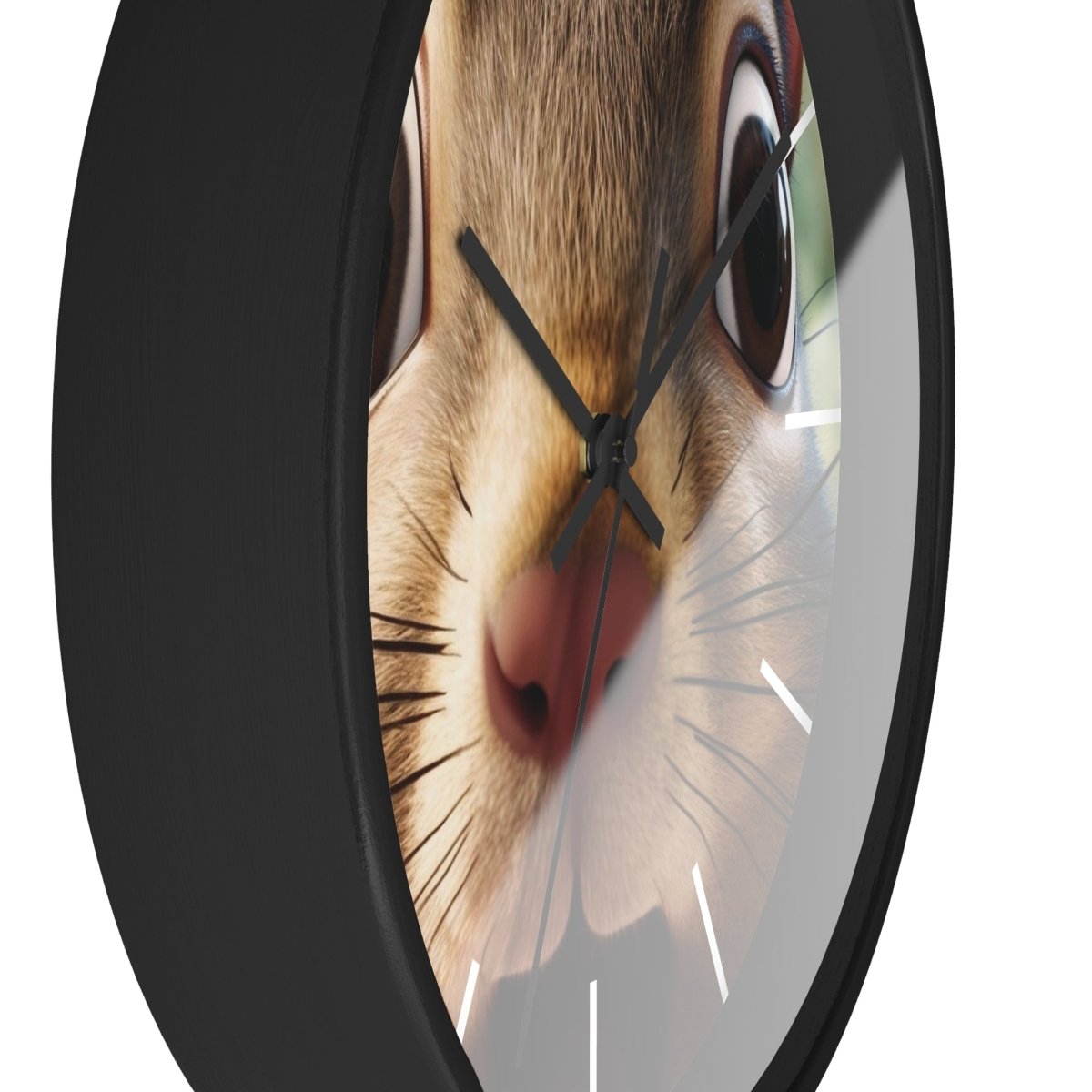 Custom Wall Clock - ChipMunk 'Where's My Nuts' Design - Earthbound Pacific