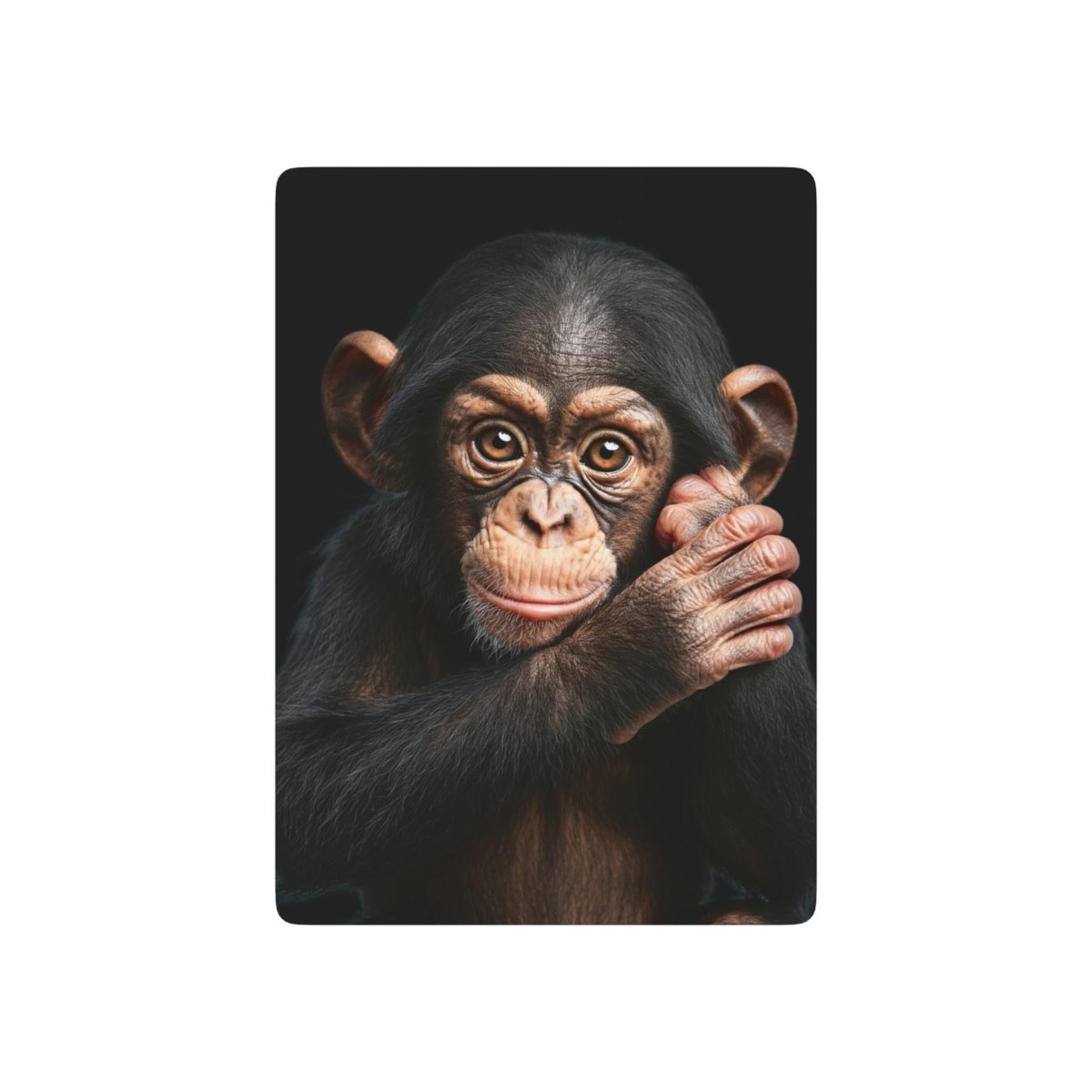 Cute Baby Chimpanzee Poker Playing Cards - Earthbound Pacific