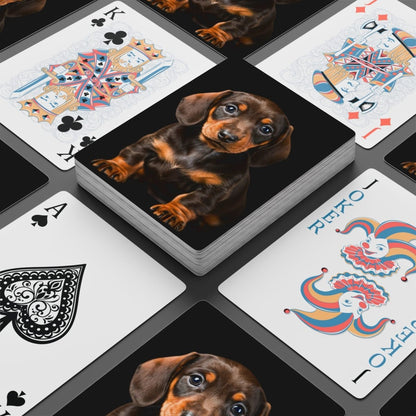 Cute Baby Dachshund Poker Playing Cards - Earthbound Pacific