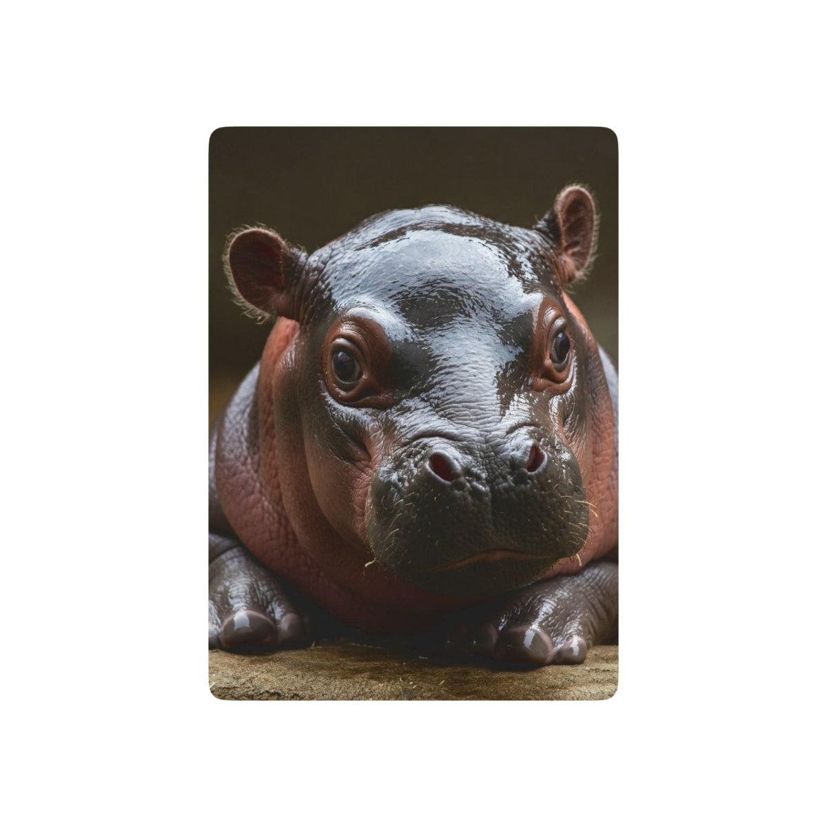 Cute Baby Hippo Poker Playing Cards - Earthbound Pacific