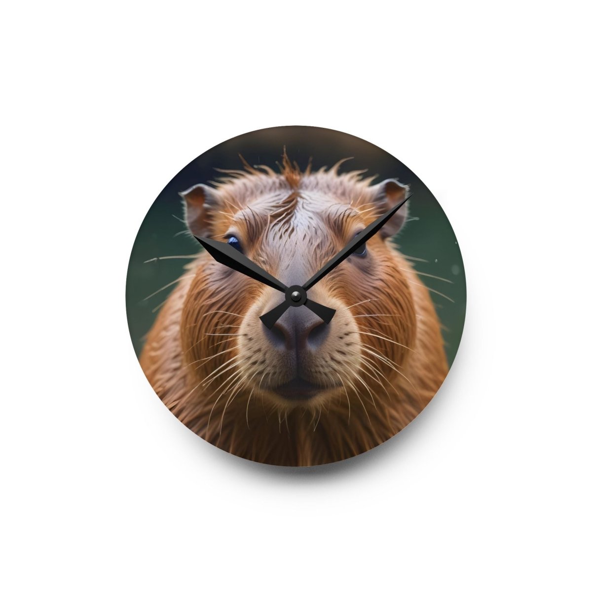 Cute Capybara Acrylic Wall Clock - Unique Animal Decor for Home & Office 28159947087878313208 Earthbound Pacific