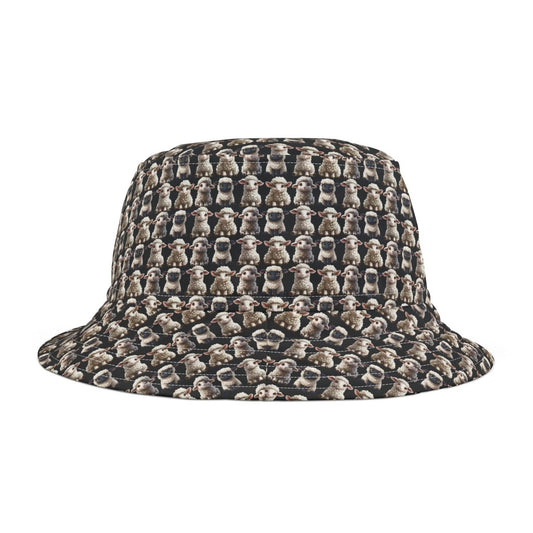 Cute Sheep Design Bucket Hat - Cute Fruit Print Cap for Summer, Fun Sun Protection Accessory, Trendy Beach Headwear, Fashionable Berry 33106212642697891166 Earthbound Pacific