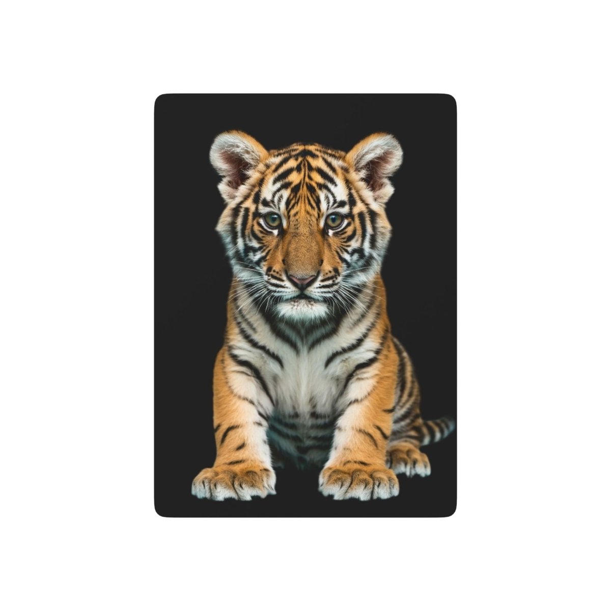 Cute Tiger Cub Poker Playing Cards - Earthbound Pacific