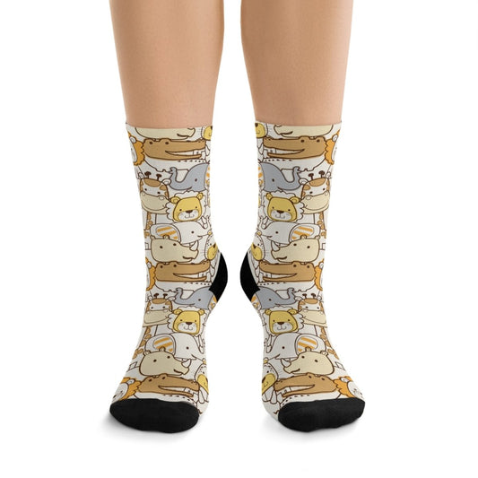 Cute Whimsical Animal Patterned Sock, Eco - Friendly Socks 92714002907709840155 Earthbound Pacific
