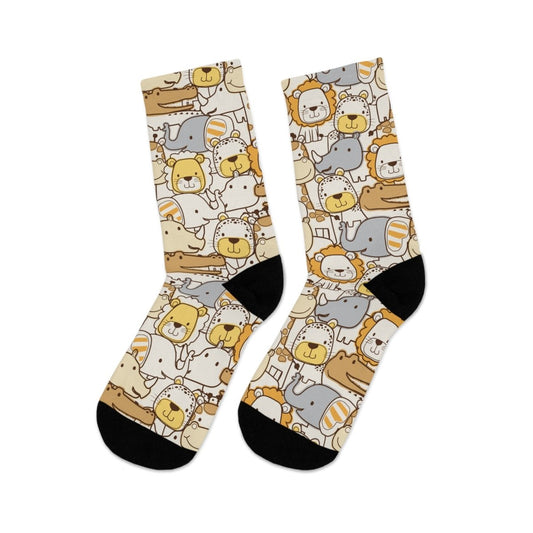 Cute Whimsical Animal Patterned Sock, Eco - Friendly Socks 92714002907709840155 Earthbound Pacific