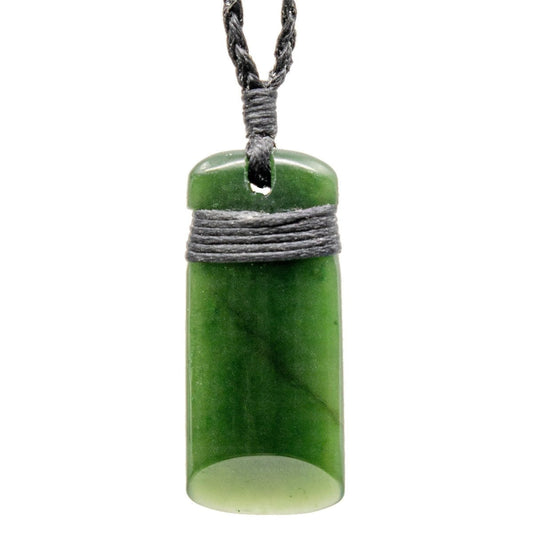 Dark Green Maori Jade Toki Necklace | Petite/Mini DHtoki35B Earthbound Pacific