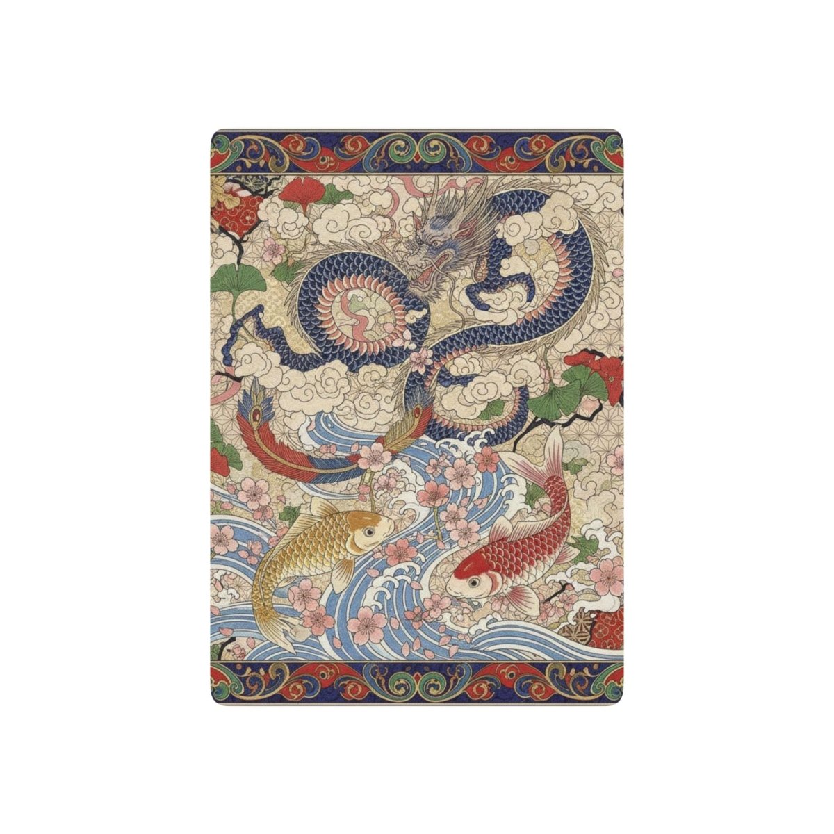 Dragon Poker Cards, Gift for Card Players, Unique Home Games Deck, Collectible Vintage Style Playing Cards, Japanese Design 19548191083249953335 Earthbound Pacific