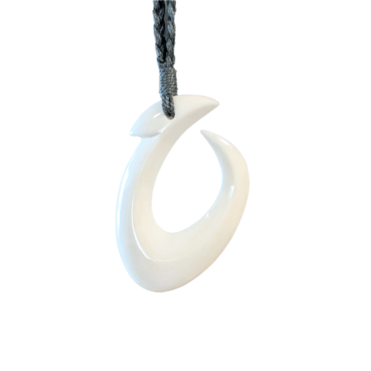 Hawaiian/Maori Makau Fish Hook Scrimshaw Necklace Wbfh4830 Earthbound Pacific