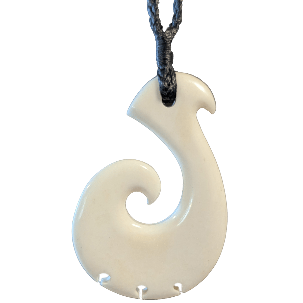bone fish hook size New Zealand Maori Style Bone Hook Necklace