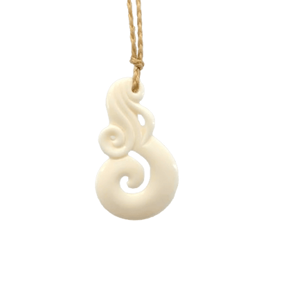 Maori Inspired Koru Spiral Lady of the Sea Necklace LSK4344E Earthbound Pacific