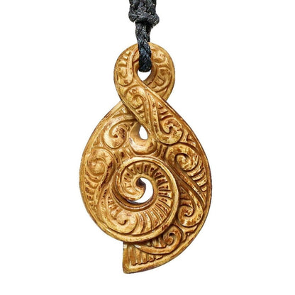 Maori stylised Infinity Love and Friendship Necklace ABTPS40N Earthbound Pacific