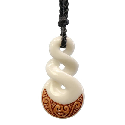 New Zealand Inspired Crescent Moon Infinity Twist Necklace CMP35nb Earthbound Pacific